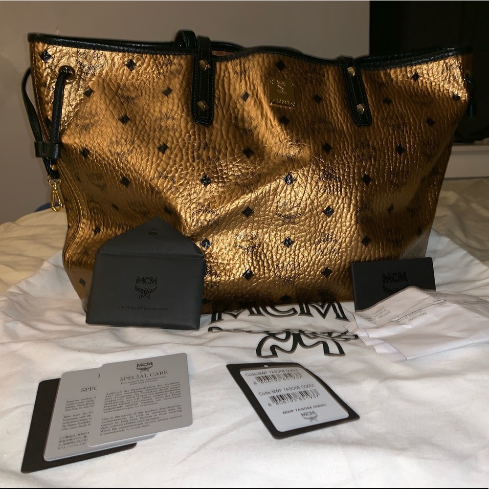 Beautiful Gold MCM Bag